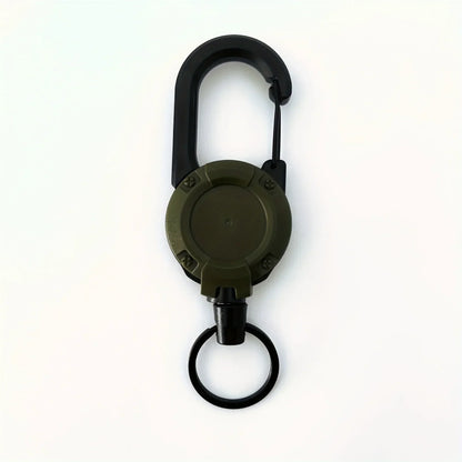 1/2/4pcs Extendable Retractable Holders Keychain Badge Reels Heavy Duty Clip With Carabiner Key Chain For Men Outdoor Bags